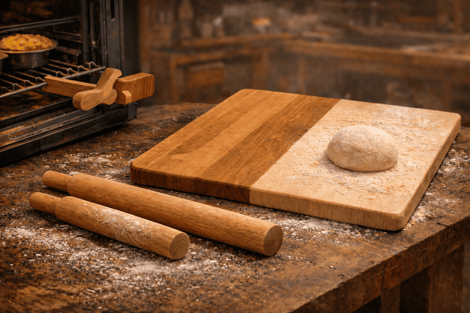 Rolling pins and proofing board bakeware