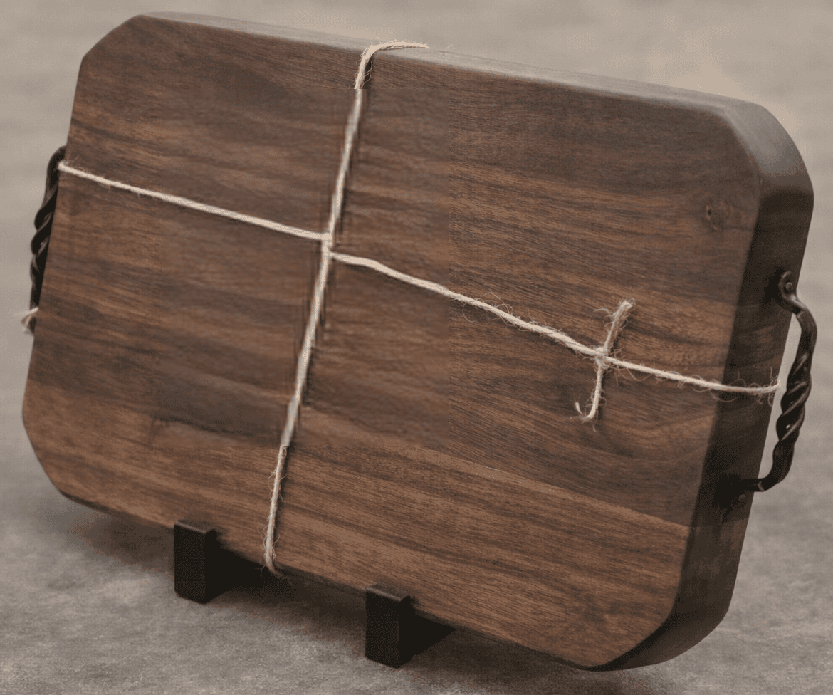 All*En Crafts™ Sous Chef Size Black Walnut  HD Cutting Board