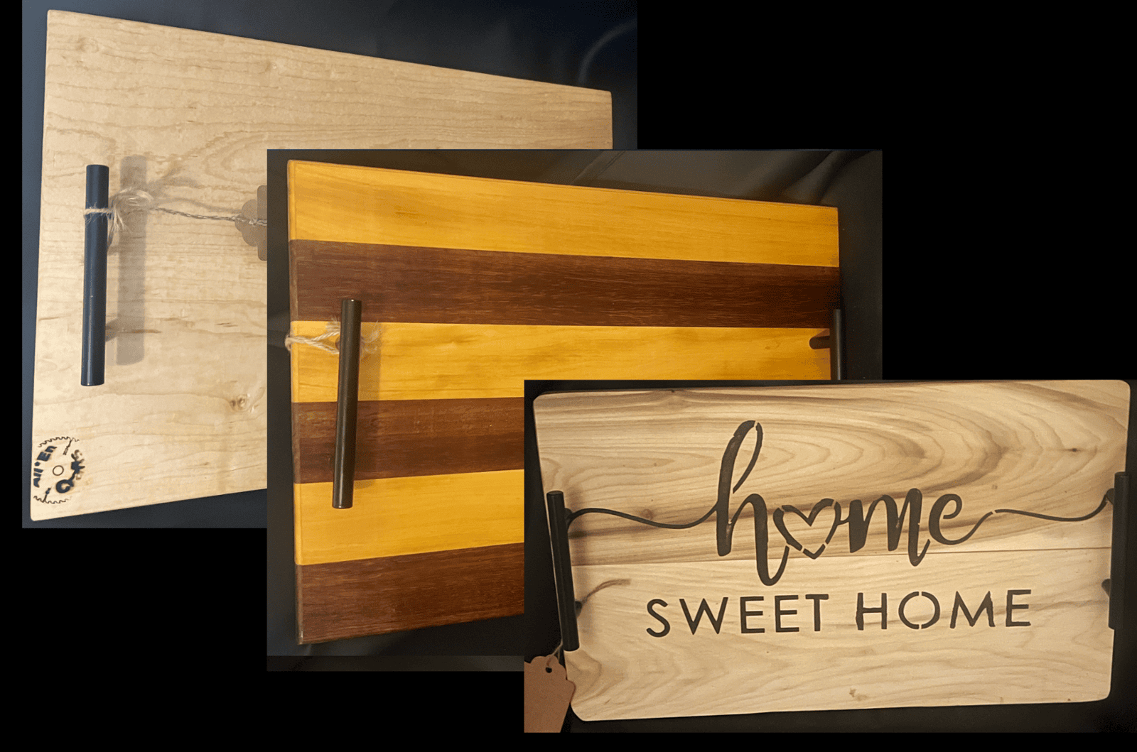 Collage of Momma Bear Serving Trays